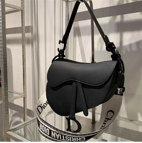 dior saddle bag blck|authentic christian dior saddle bag.